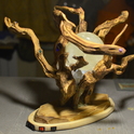 Светильник - ночник «Магическое дерево» с шаром из цитрина с горным хрусталем. Фото 2